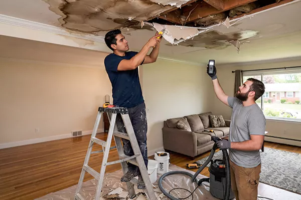 Ceiling Water Damage Restoration Renton