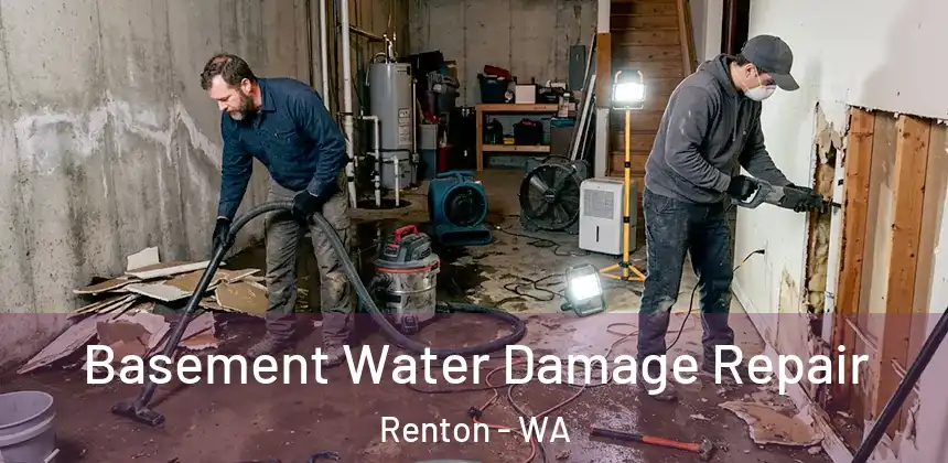  Basement Water Damage Repair Renton - WA