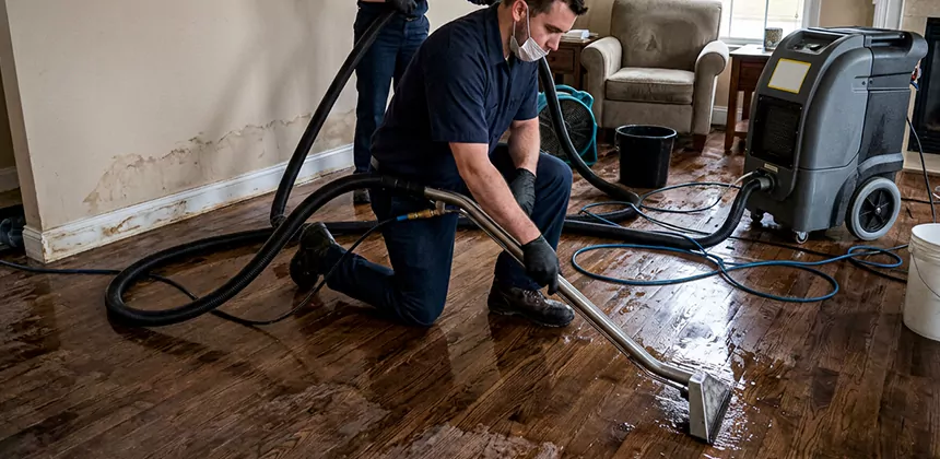 Hardwood Floor Water Extraction in Renton
